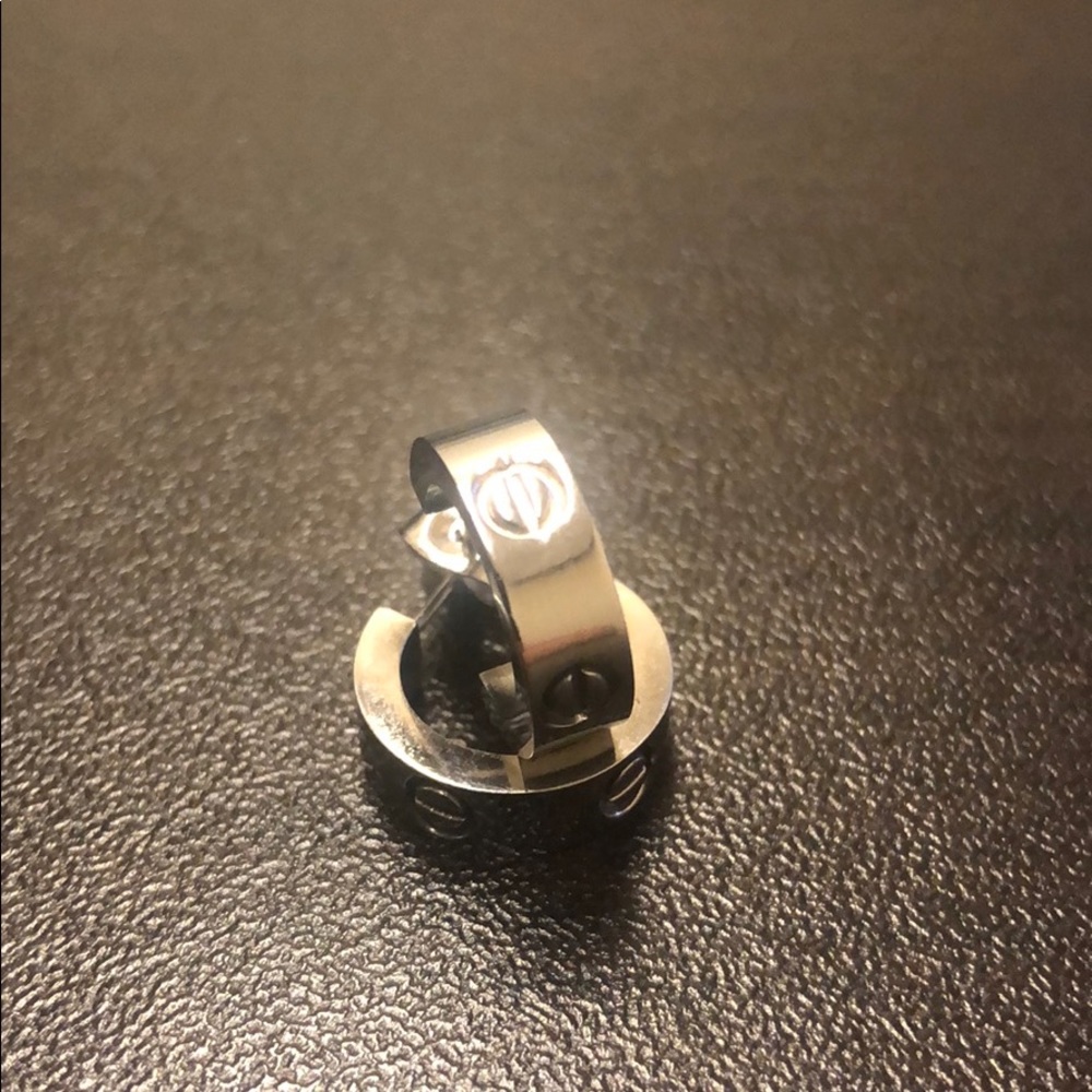 Silver earrings
